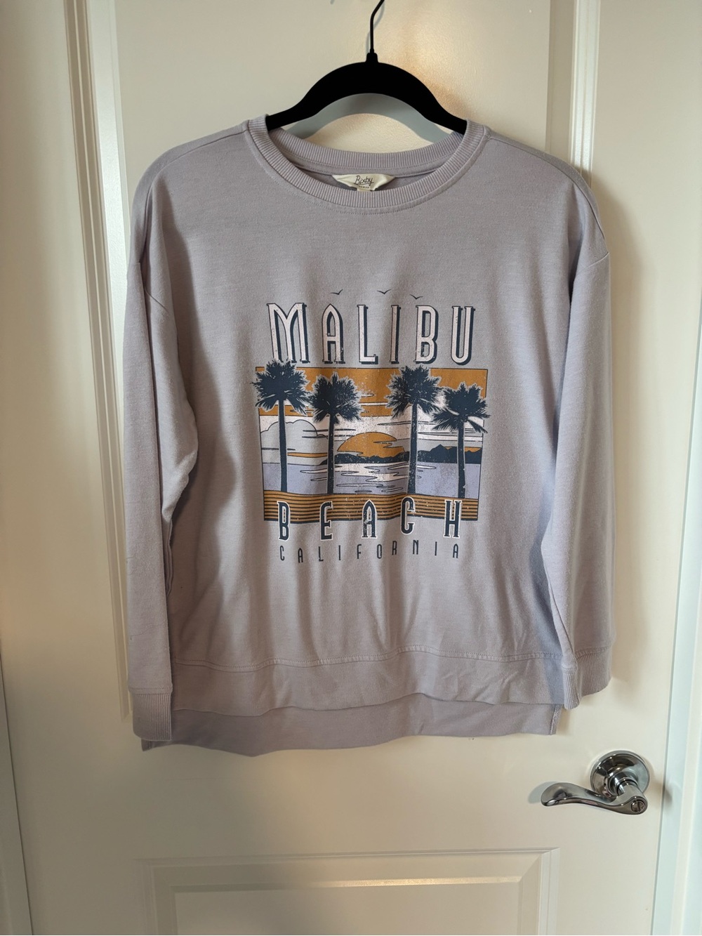 Bixby Malibu Beach Crewneck Sweatshirt - Light Lavender